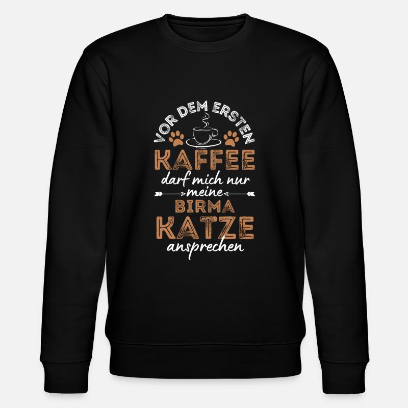 Café birman Cat Coffee - Sweat bio CHANGER Stanley/Stella Unisexe - noir