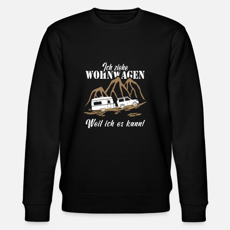 Wohnwagen Camping Camper - Stanley/Stella Unisex Bio-Sweatshirt CHANGER  - Schwarz