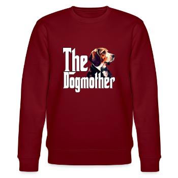 Beagle Dog Mom Dogmother Dogs Mommy - Stanley/Stella Unisex Bio-Sweatshirt CHANGER  - Burgunderrot - Vorne - Nik (191cm) & Marisol (170cm)
