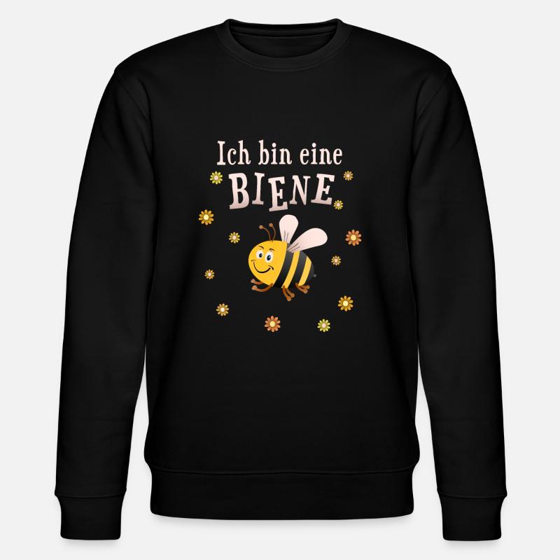 Biene - Stanley/Stella Unisex Bio-Sweatshirt CHANGER  - Schwarz