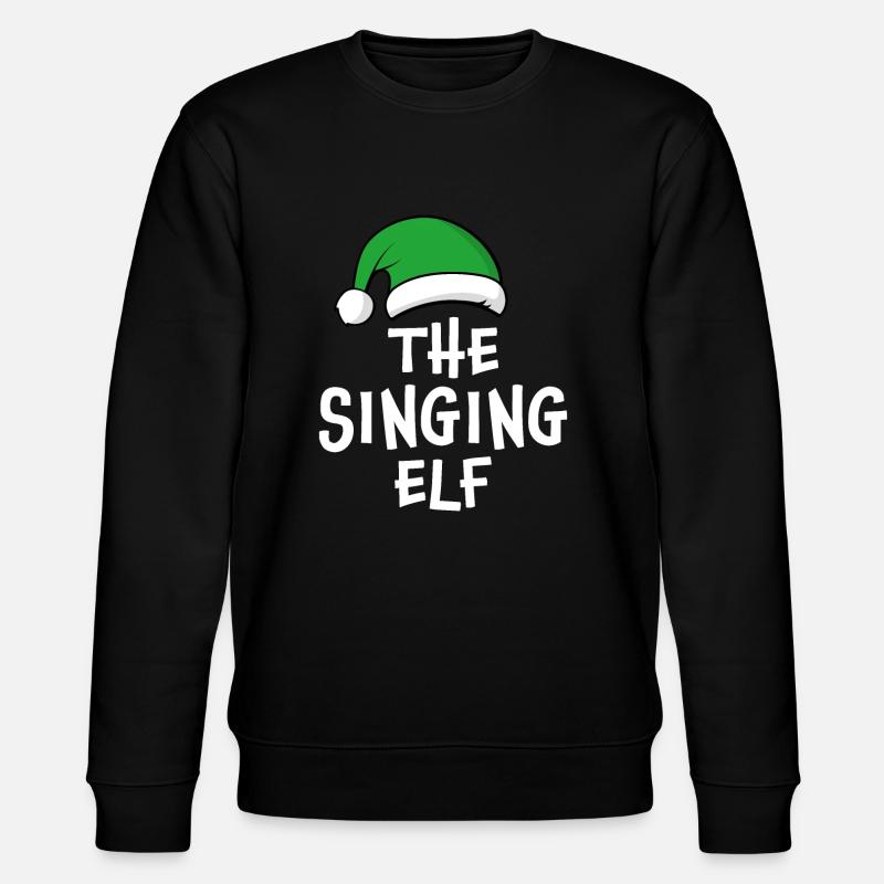 Die singende Elfe - Stanley/Stella Unisex Bio-Sweatshirt CHANGER  - Schwarz
