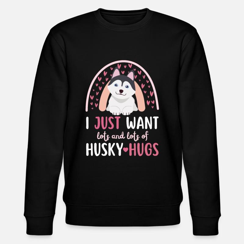Doux Husky Lover Kawaii - Sweat bio CHANGER Stanley/Stella Unisexe - noir