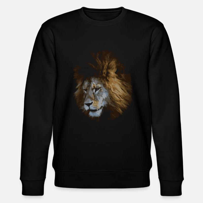 Löwe - Stanley/Stella Unisex Bio-Sweatshirt CHANGER  - Schwarz