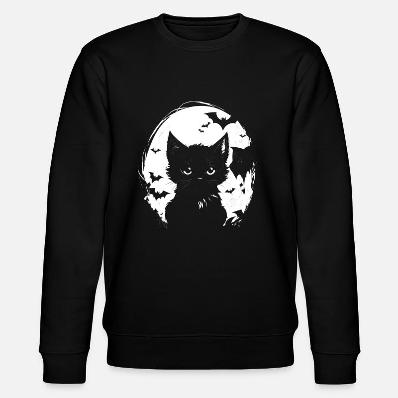 Petit chat effrayant - Sweat bio CHANGER Stanley/Stella Unisexe - noir