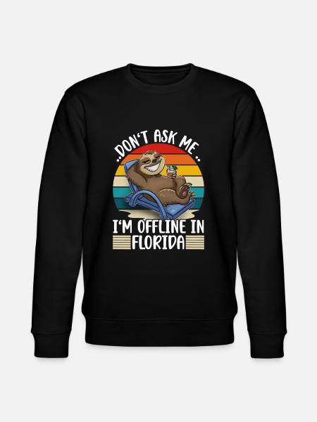 Florida Vacation Trip - Stanley/Stella CHANGER Unisex Organic Sweatshirt - black