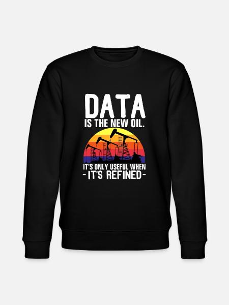 Data Oil - Stanley/Stella CHANGER Unisex Organic Sweatshirt - black