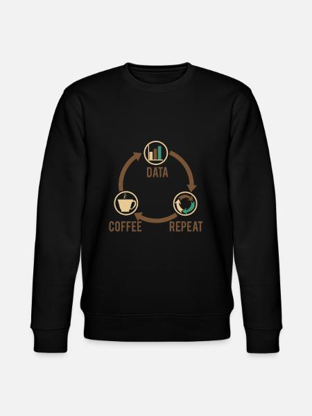 Data Coffee - Stanley/Stella CHANGER Unisex Organic Sweatshirt - black