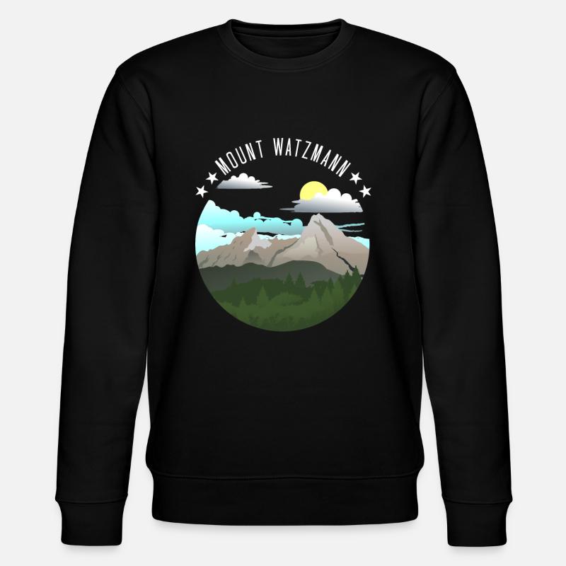 Berg Watzmann - Stanley/Stella CHANGER Unisex Organic Sweatshirt - black