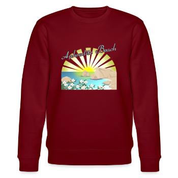 Aphrodite Beach - Stanley/Stella CHANGER Unisex Organic Sweatshirt - burgundy - Front - Nik (191cm) & Marisol (170cm)