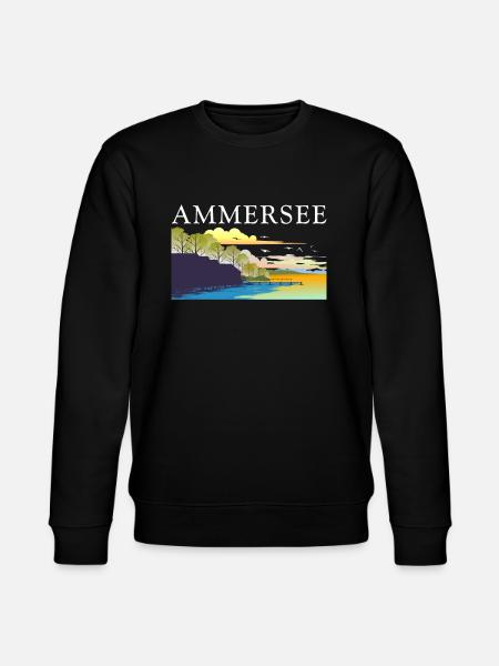 Ammersee - Stanley/Stella Unisex Bio-Sweatshirt CHANGER  - Schwarz
