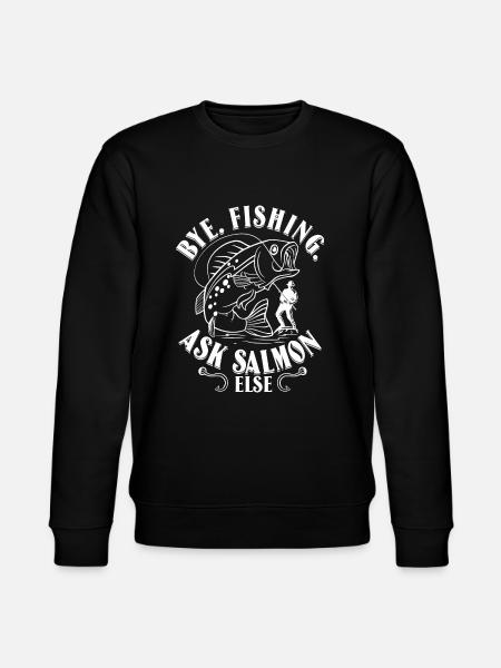 Lustiges Fischen - Stanley/Stella Unisex Bio-Sweatshirt CHANGER  - Schwarz