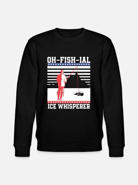 Ofishial Ice Fisherman - Stanley/Stella CHANGER Unisex Organic Sweatshirt - black