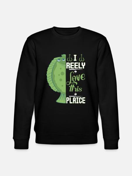 Plaice Fish - Stanley/Stella CHANGER Unisex Organic Sweatshirt - black