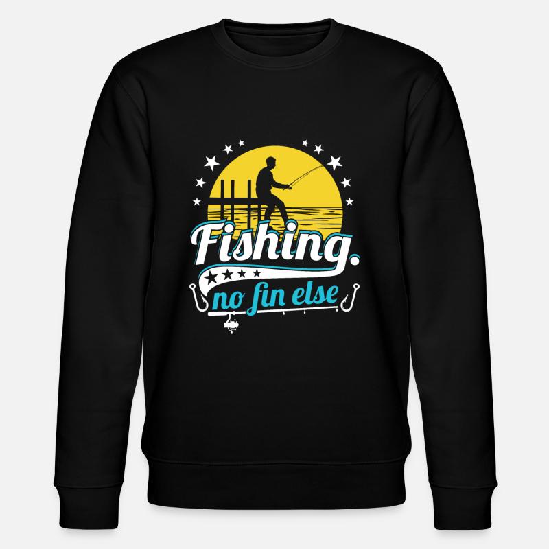 Nothing Fischen - Stanley/Stella Unisex Bio-Sweatshirt CHANGER  - Schwarz