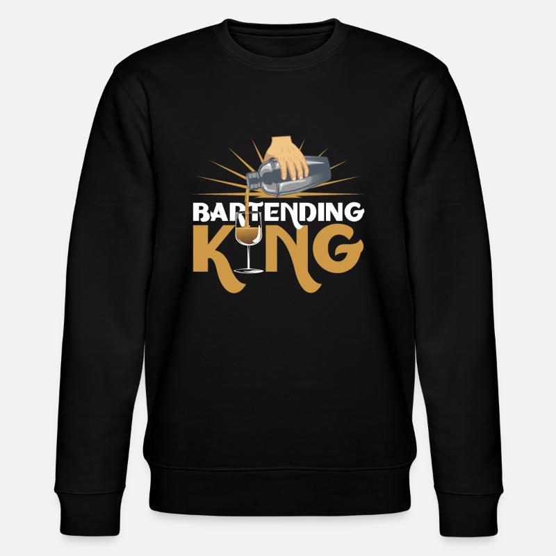 Bartending King - Stanley/Stella CHANGER Unisex Organic Sweatshirt - black