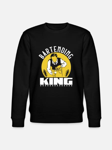 Bartending King - Stanley/Stella CHANGER Unisex Organic Sweatshirt - black