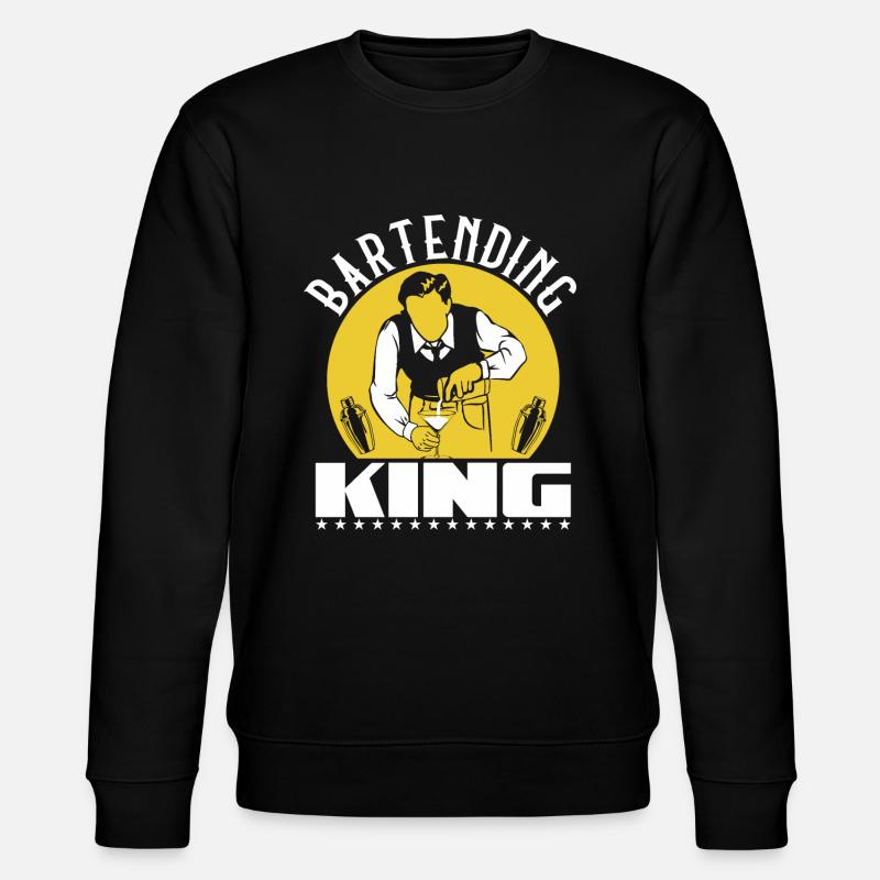 Bartending King - Stanley/Stella CHANGER Unisex Organic Sweatshirt - black