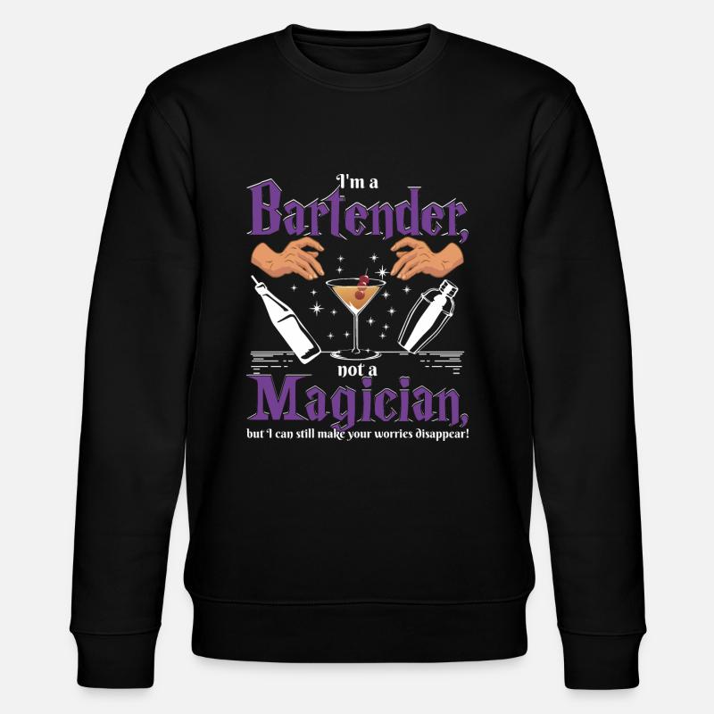 Bartender worries - Stanley/Stella CHANGER Unisex Organic Sweatshirt - black