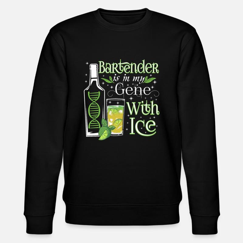 bartender ice - Stanley/Stella Unisex Bio-Sweatshirt CHANGER  - Schwarz
