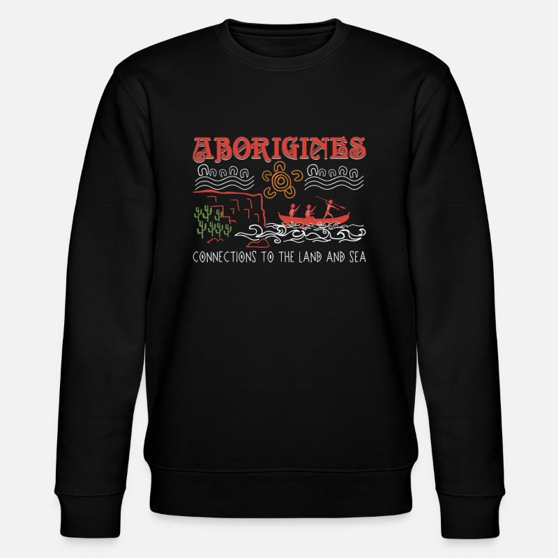 Aboriginal Connections - Stanley/Stella CHANGER Unisex Organic Sweatshirt - black