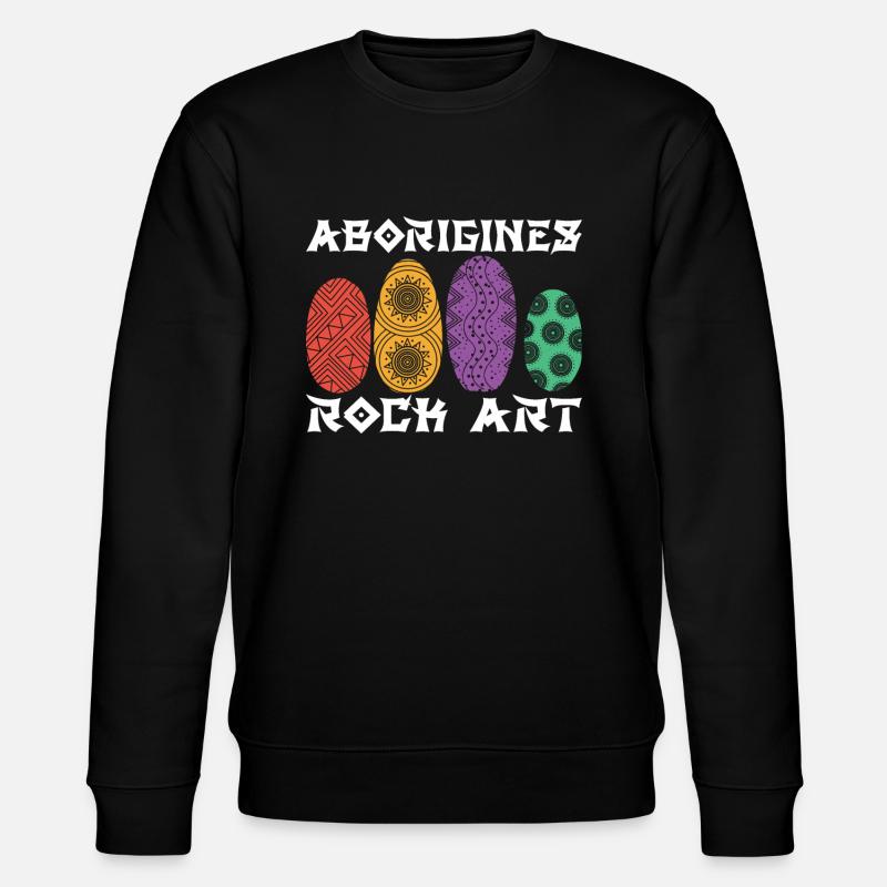 Aboriginal Rock Art - Stanley/Stella CHANGER Unisex Organic Sweatshirt - black