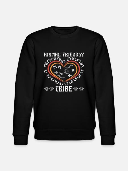 Animal Friendly Tribe - Stanley/Stella CHANGER Unisex Organic Sweatshirt - black