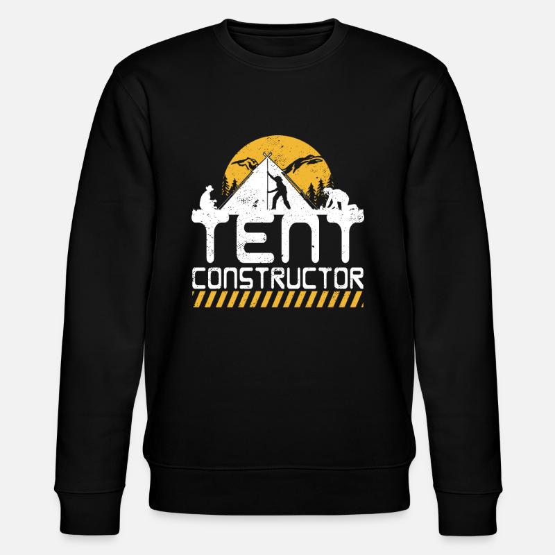 Tent constructor - Stanley/Stella CHANGER Unisex Organic Sweatshirt - black