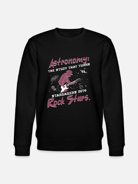 Stargazing rock stars - Stanley/Stella CHANGER Unisex Organic Sweatshirt - black