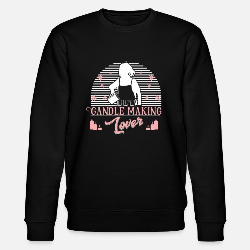 Liebhaber der Kerzenherstellung - Stanley/Stella Unisex Bio-Sweatshirt CHANGER  - Schwarz