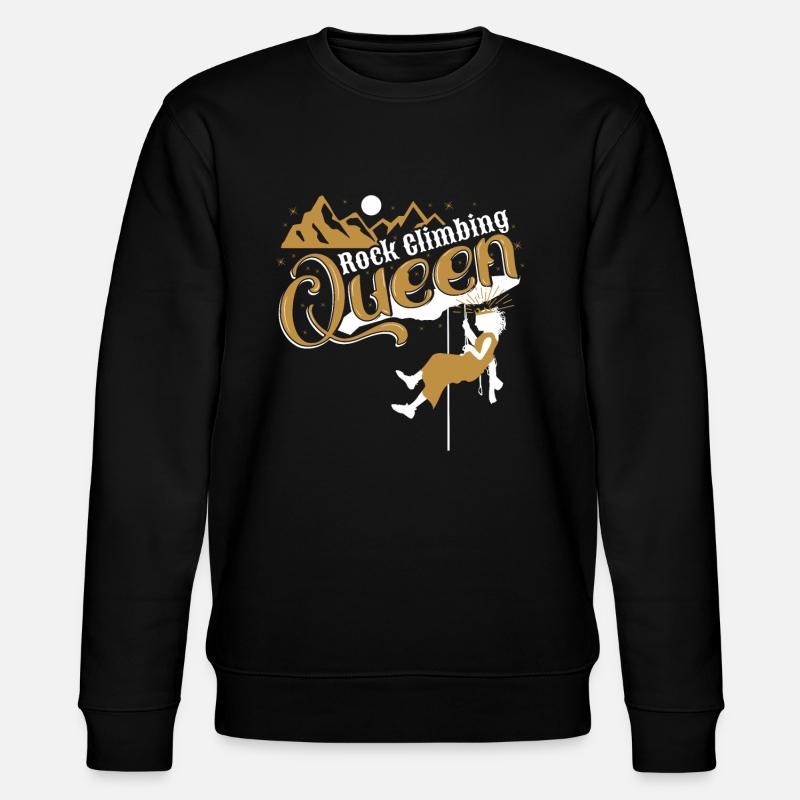Königin des Kletterns - Stanley/Stella Unisex Bio-Sweatshirt CHANGER  - Schwarz