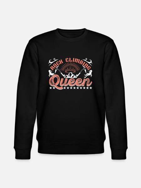 Rock Climbing Queen - Stanley/Stella CHANGER Unisex Organic Sweatshirt - black