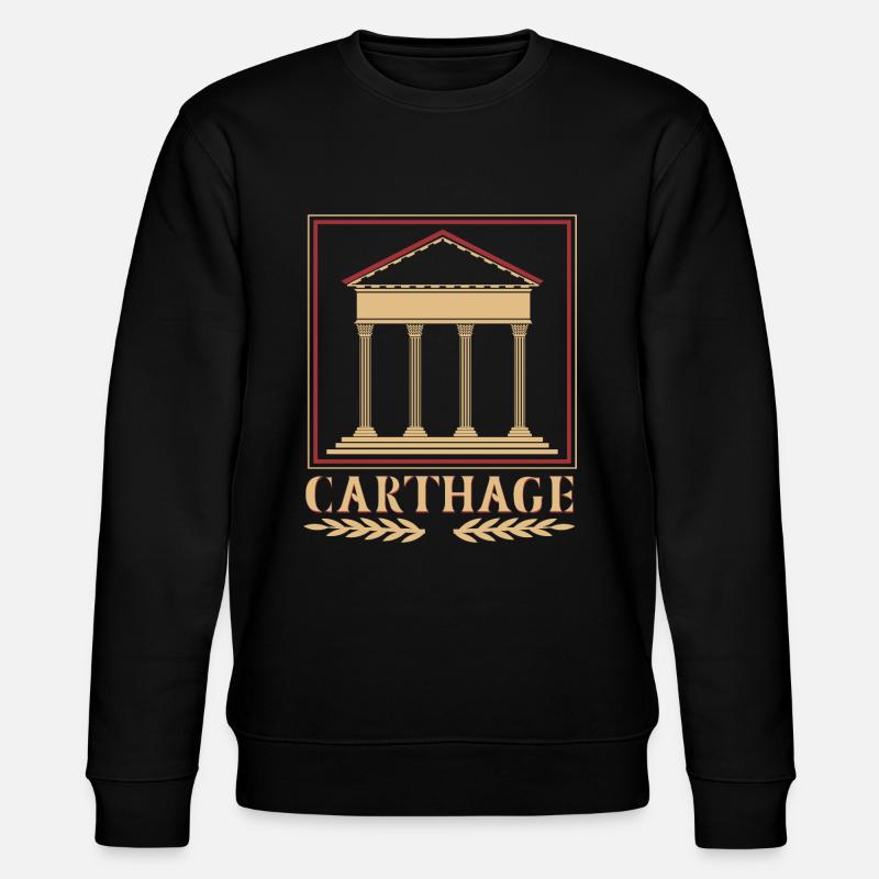 Tempel von Karthago - Stanley/Stella Unisex Bio-Sweatshirt CHANGER  - Schwarz