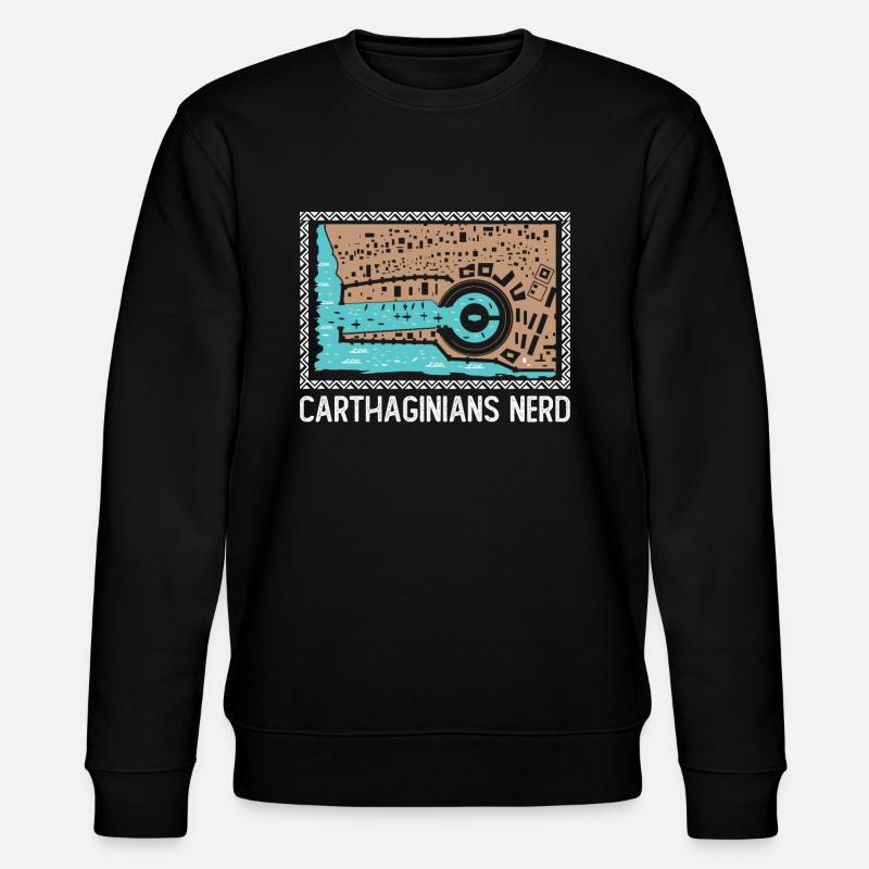Karthager Nerd - Stanley/Stella Unisex Bio-Sweatshirt CHANGER  - Schwarz
