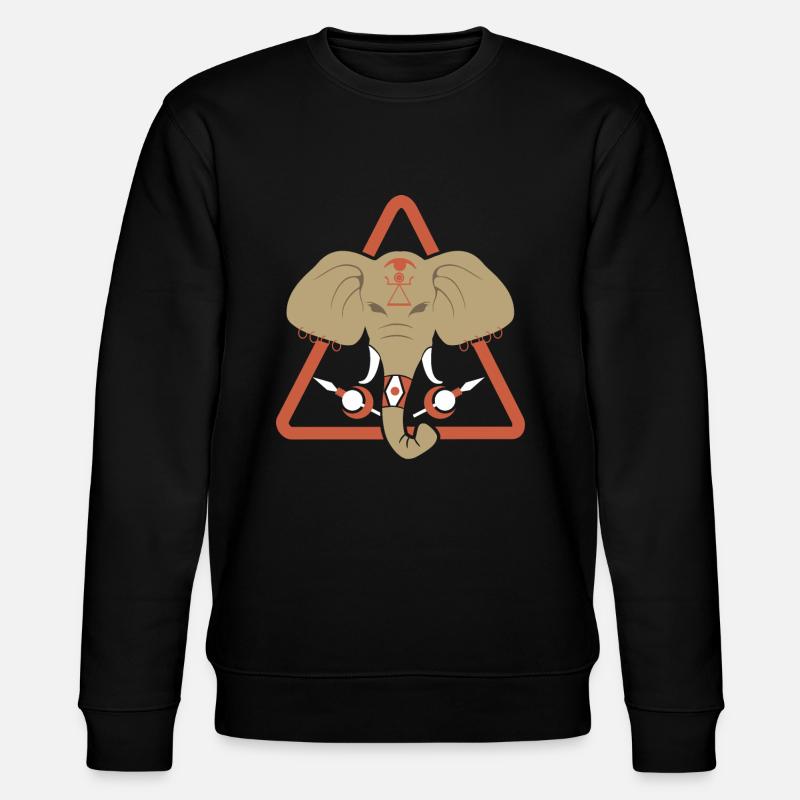 Carthage elephant - Stanley/Stella CHANGER Unisex Organic Sweatshirt - black