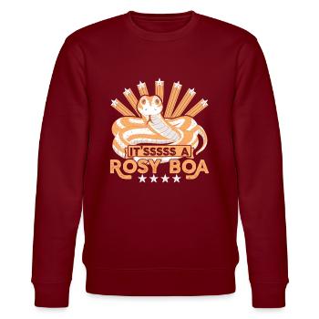 C’est un boa rose - Sweat bio CHANGER Stanley/Stella Unisexe - bordeaux - Devant - Nik (191cm) & Marisol (170cm)