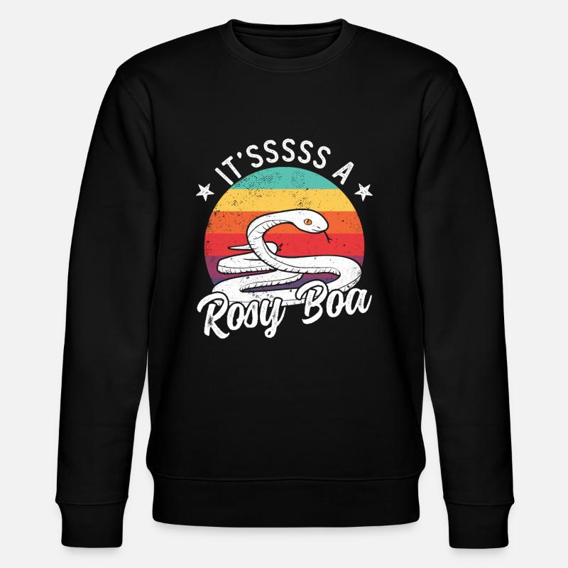 It'sssss a rosy boa - Stanley/Stella CHANGER Unisex Organic Sweatshirt - black