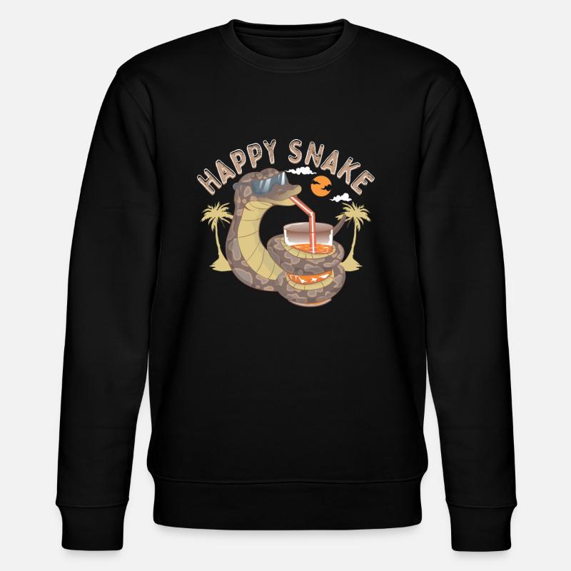 serpent heureux - Sweat bio CHANGER Stanley/Stella Unisexe - noir