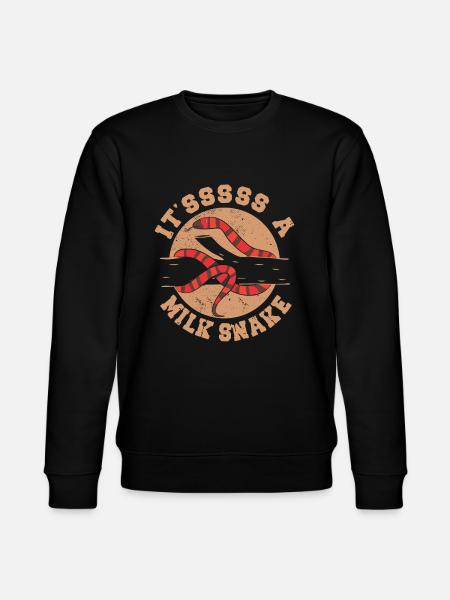 It'sssss a Milk Snake - Stanley/Stella CHANGER Unisex Organic Sweatshirt - black