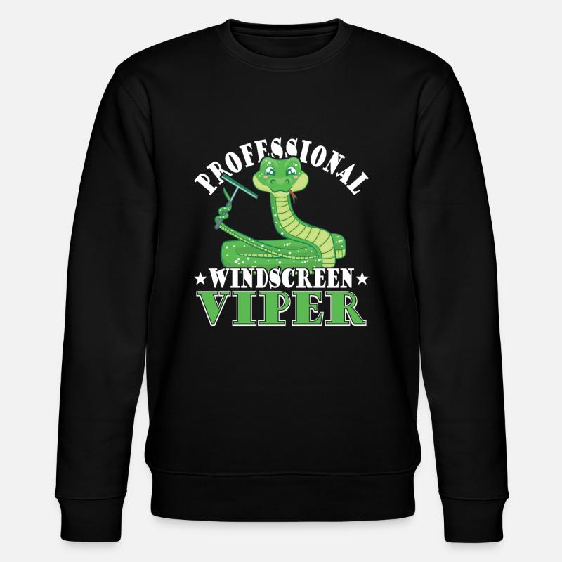 Professional Windscreen Viper - Stanley/Stella CHANGER Unisex Organic Sweatshirt - black