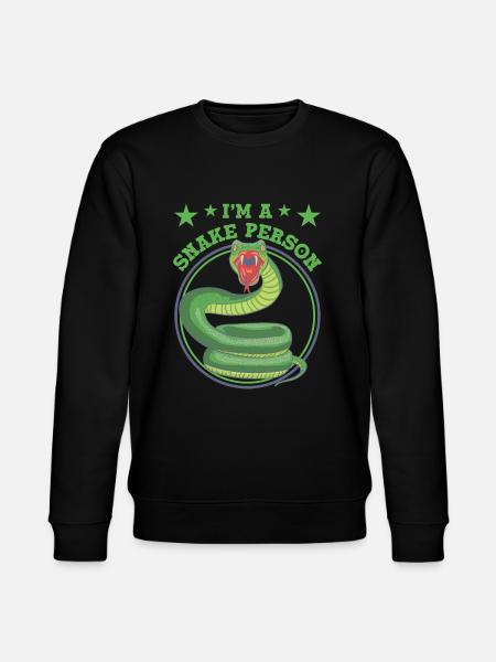 I'm a Snake Person - Stanley/Stella CHANGER Unisex Organic Sweatshirt - black