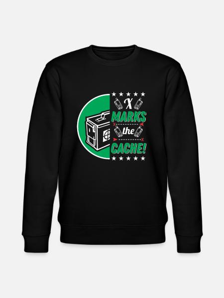 X marks the cache! - Stanley/Stella CHANGER Unisex Organic Sweatshirt - black