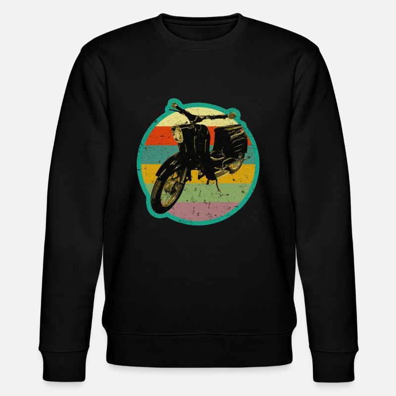 Cyclomoteur Schwalbe rétro Simmi - Sweat bio CHANGER Stanley/Stella Unisexe - noir