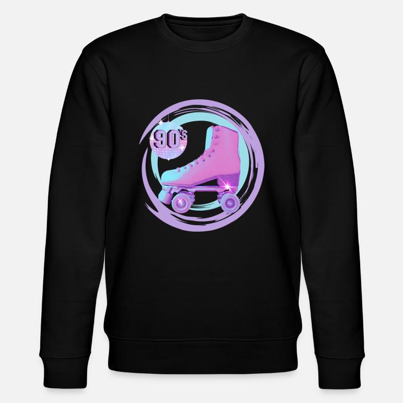 90er PARTY TIME - Stanley/Stella Unisex Bio-Sweatshirt CHANGER  - Schwarz