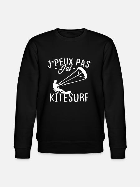 J'peux pas j'ai Kitesurf - Sweat bio CHANGER Stanley/Stella Unisexe - noir
