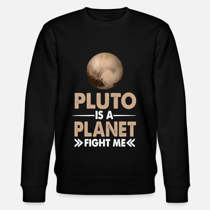 Pluto Planet - Stanley/Stella Unisex Bio-Sweatshirt CHANGER  - Schwarz