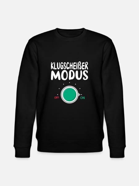 Besserwisser Klugscheißer Herren Damen - Stanley/Stella Unisex Bio-Sweatshirt CHANGER  - Schwarz