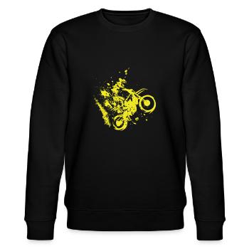 Motocross Motorcross Motorsport VTT - Sweat bio CHANGER Stanley/Stella Unisexe - noir - Devant - Nik (191cm) & Marisol (170cm)