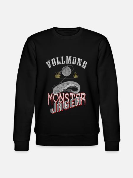 Wels Waller Monster Jäger - Stanley/Stella Unisex Bio-Sweatshirt CHANGER - Schwarz