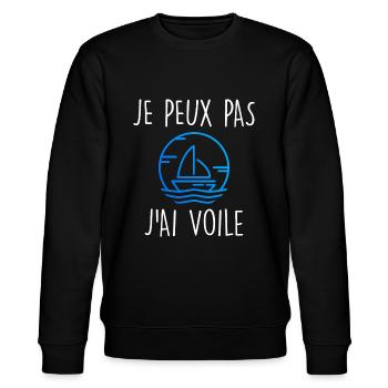 Je peux pas j'ai voile - Sweat bio CHANGER Stanley/Stella Unisexe - noir - Devant - Nik (191cm) & Marisol (170cm)