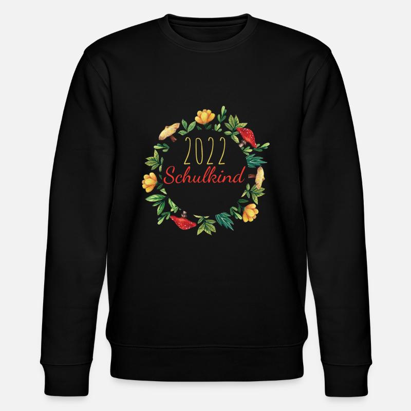 2022 Schulkind Einschulung Schulstart - Stanley/Stella Unisex Bio-Sweatshirt CHANGER  - Schwarz